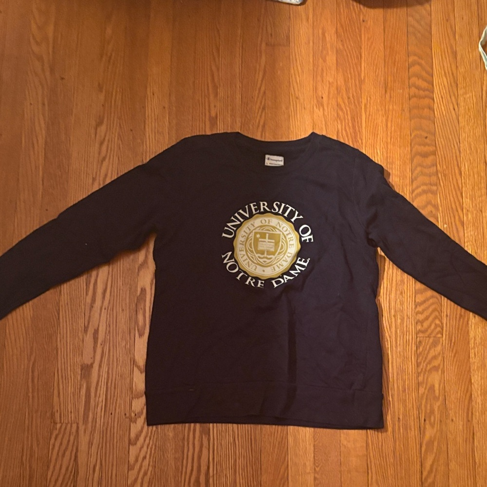 University of Notre Dame Navy Sweatshirt Crewneck